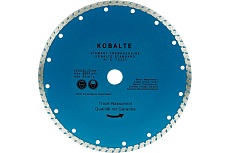 Диск алмазный отрезной турбо по бетону и камню Kobalt TGS230x22.2/8x2.6мм TORGWIN S75400