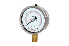Манометр от 0 до 1000 бар, D50 мм, G 1/4&quot;, подсоединение снизу A-Flow G21-S-4G-50A-1000bar
