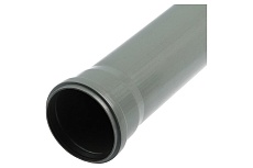 Труба РемоКолор внутренняя канализация, серая, 110x2.2 мм, 1 м 67-1-007