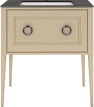 Тумба с раковиной Kerama Marazzi Plaza Classic 80 см, 1 ящик, капучино