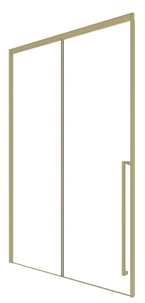 Душевая дверь Timo TDSS-120/17C-8R 120x200 прозрачное, матовое золото