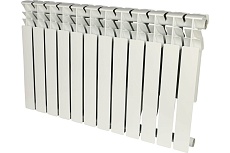 Алюминиевый радиатор Rommer Plus 500 12 секций RAL9016 89567