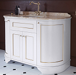 Тумба со столешницей TW collection York Nuovo 130 см, bianco/oro antico YOR4130-BO