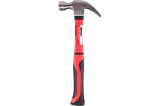 Кованый молоток-гвоздодер DERZHI с фибергласовой рукояткой, 450 г 8802-045