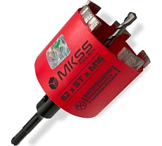 Коронка алмазная безударная по арм. бетону MKSS Toolbox SS2002 Reinforced 82x5TxM16/SDS plus SS20020082