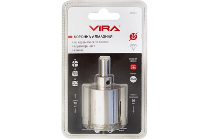 Коронка алмазная по керамике 35 мм VIRA 559504