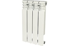 Алюминиевый радиатор Rommer Profi 500 AL500-80-80-100 4 секции RAL9016 82482