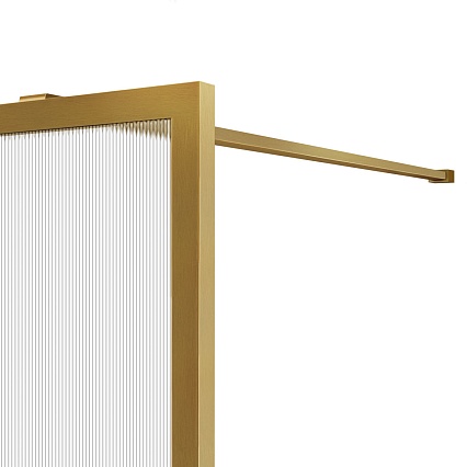 Душевая перегородка Vincea Walk-In VSW-1HP110FLBG 110x200 брашированное золото, рифленое