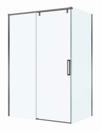 Душевой уголок BelBagno SOFT_CLOSE-1-AH-1-130/100-C-GM 130x100 прозрачный, оружейная сталь Душевой уголок BelBagno SOFT_CLOSE-1-AH-1-130/100-C-GM 130x100 прозрачный, оружейная сталь