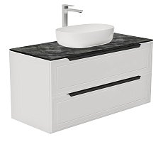 Тумба со столешницей ЗОВ Севилья 100 см куритиба, белый матовый