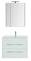 Мебель для ванной Aquanet Августа 80 см, 2 ящика, белый