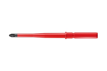 Отвёртка-насадка сменная крестовая с зауженным стержнем WERA PH1x154 мм WE-003413