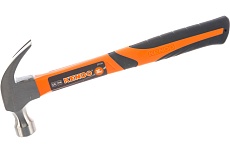 Молоток-гвоздодер с фиберглассовой рукояткой KENDO 450 гр 25104
