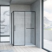 Душевой уголок Vincea Slim Soft VSR-1SS9013CLB 130x90 черный, стекло прозрачное