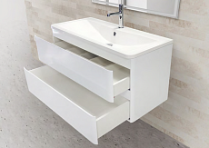 Тумба с раковиной BelBagno Albano 100 см Bianco Lucido