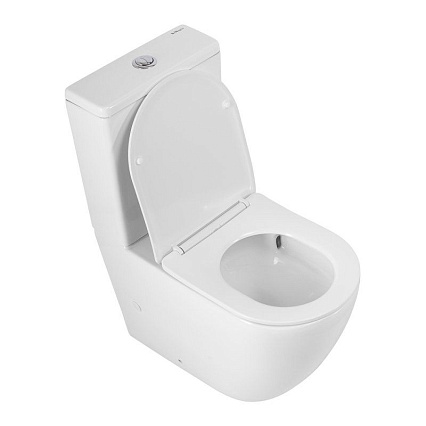 Чаша для унитаза BelBagno SFERA-TOR BB2141CP-TOR/SC безободковая с крышкой