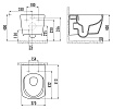 Подвесной унитаз Creavit Elegant EG321-00CB00E-0000 с функцией биде