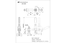 Механический зажим HS CLAMP HS-102-B