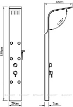 Душевая панель Aquanet Galaxy Shine 209997 нержавеющая сталь полированная