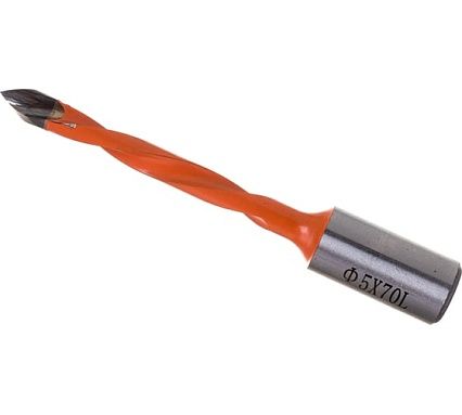 Сверло присадочное усиленное сквозное (5x70 мм; S=10x20 мм; LH) ROTIS 422.0570L