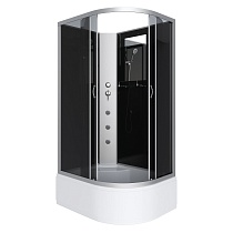 Душевая кабина Niagara NG 2510-14LBKG стекло тонированное, без крыши, гидромассаж