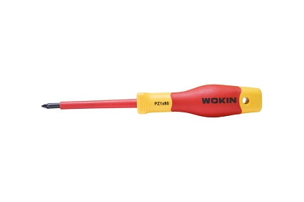 Диэлектрическая отвертка Wokin крестовая, PZ1x80 мм 1352865