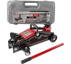 Подкатной гидравлический домкрат Forcekraft 2 т, h min - 135мм, h max - 320мм, в кейсе fk-ta82007 51692