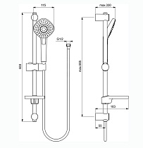 Душевой набор Ideal Standard Esla BC264AA 3 в 1