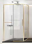 Душевой уголок Vincea Slim Soft VSR-1SS8011CLG 110x80 брашированное золото, прозрачный