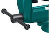 Кованые стальные тиски с регулировкой компенсации люфта Kraftool Forge-130/150 32700-150