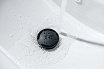 Донный клапан Aquatek AQ6002MB с переливом, Push-open, черный матовый