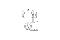 Скобообжимной пистолет AmT C-Ring 7.8 – 10 мм SC7E