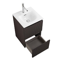 Тумба с раковиной BelBagno Uno-Mini 40 см Темно-серый матовый