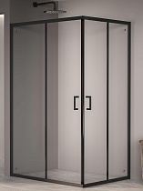 Душевой уголок RGW Passage PA-040B 100x80 прозрачное, черный 3508104080-14