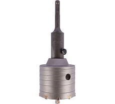 Коронка по кирпичу, камню, бетону 70 мм, М22, SDS-plus для перфоратора DERZHI 8306-009