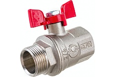 Шаровой кран Valfex PREMIUM для воды, 3/4&quot; ВР/НР, бабочка VF.218.NB1.034.PREMIUM