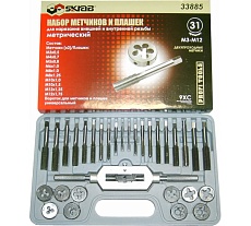 Резьбонарезной набор Skrab М3-М12 31 предметов 9XC 33885
