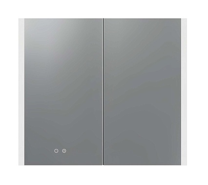 Зеркальный шкаф Aquatek 80x70 см с подсветкой, антипар, хром AQ7809-MLC