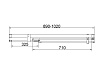 Душевая дверь Vincea Экстенза (Extenza) VDP-4EX9010CLG 90/100x195 брашированное золото, прозрачная