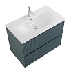 Тумба с раковиной BelBagno Uno 90 см Голубой матовый
