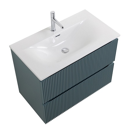 Тумба с раковиной BelBagno Uno 90 см Голубой матовый