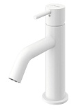 Смеситель для раковины Cezares Leaf LEAF-LSM2-L-BIO с донным клапаном, белый матовый