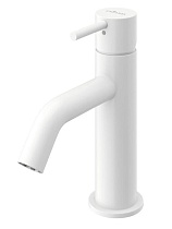 Смеситель для раковины Cezares Leaf LEAF-LSM2-L-BIO с донным клапаном, белый матовый