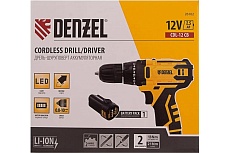 Аккумуляторная дрель-шуруповерт Denzel CDL-12CB 26102