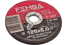 Диск шлифовальный по металлу ST 125x6.0x22 мм FEMSA 1401001101