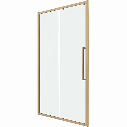 Душевая дверь Grossman Cosmo 100x195 прозрачное, золото сатин 100.K33.02.100.32.00