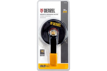 Клемма заземления магнитная для сварочных работ 65 lb Denzel 97558