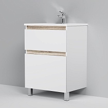 Тумба с раковиной Am.Pm X-Joy 60 см напольная, белый глянец
