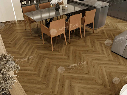 Виниловый ламинат Alpine Floor Parquet LVT Дуб Капелла 590x118x2.5 мм, ECO-16-31