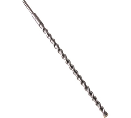 Бур по бетону, двойная спираль, Cobalt W-tip (18x460 мм; SDS PLUS) Denzel 705045